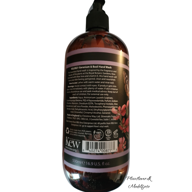 Geranium og Basilikum - Flydende H�nds�be 500ml