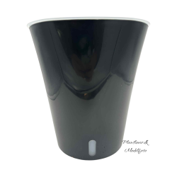 Selvvandende potte med klar indsats - Hvid